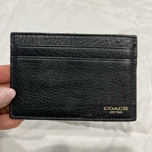 Coach credit card sleeve